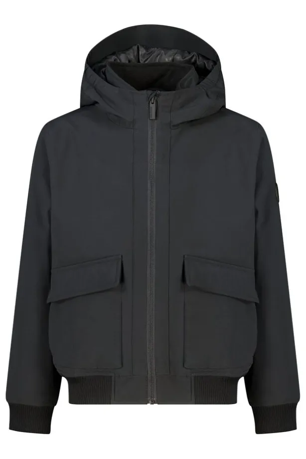 Jacket Jeffe Jr gevoerde bomber jacket met capuchon
