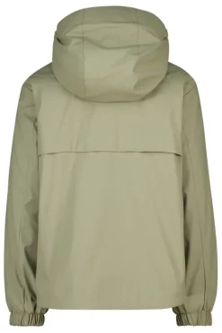 Jael JR raincoat korte regenjas met teddycapuchon en drukknoopsluiting