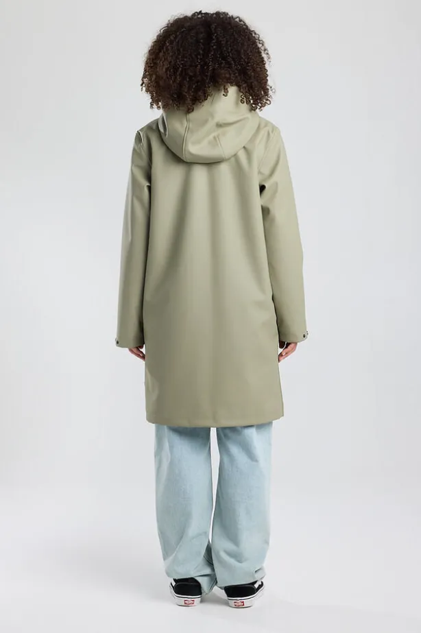 Janah Teddy lange regenjas met capuchon en teddy voering