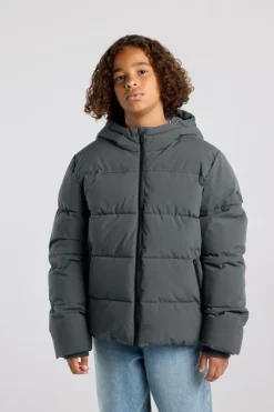 Jas Jacco Jr puffer jas met capuchon