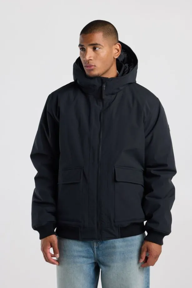 Jas Jeffe regular fit gevoerde bomberjas met capuchon