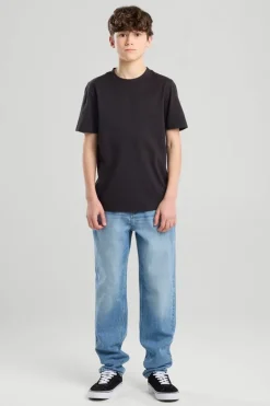 Jeans Delta JR Five-Pocket Jeans met Relaxed Fit Tapered Leg