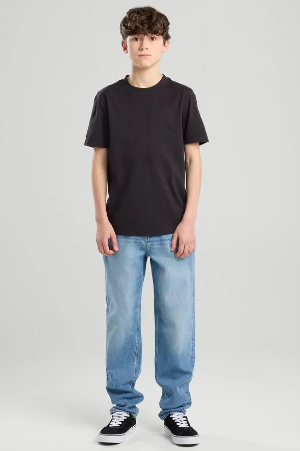 Jeans Delta JR Five-Pocket Jeans met Relaxed Fit Tapered Leg