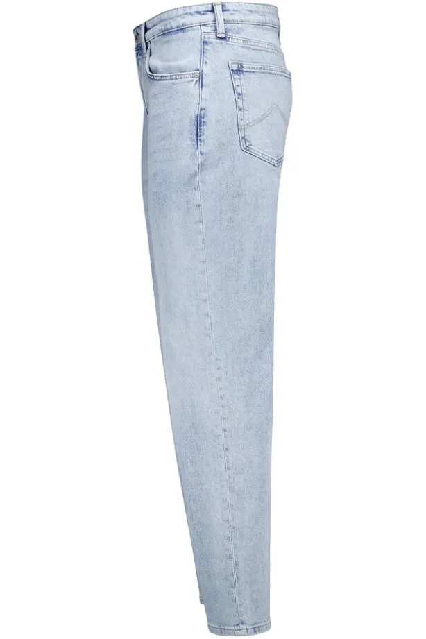 Jeans Dexterstraight fit jeans met knoopsluiting
