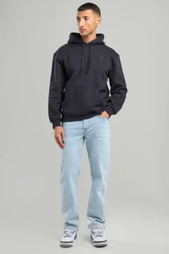 Jeans Dexterstraight fit jeans met knoopsluiting