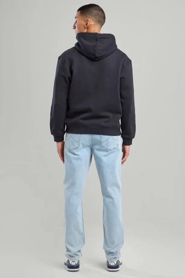 Jeans Dexterstraight fit jeans met knoopsluiting