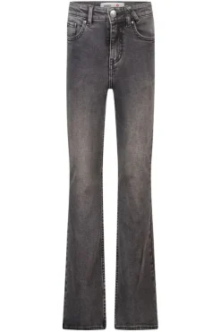 Jeans Emily flare Jr Flared jeans met knoop- en ritssluiting