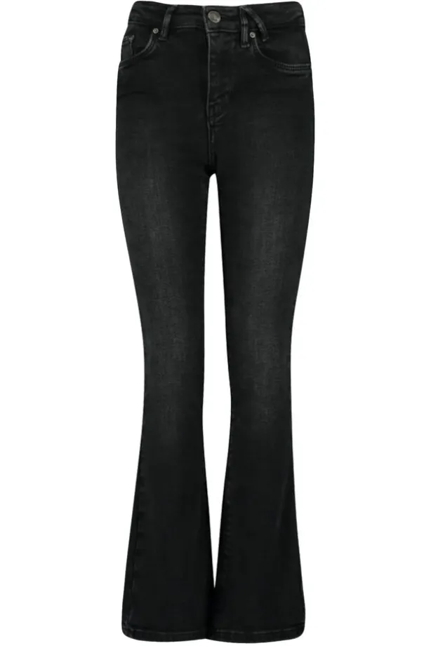 Jeans Emily flare Jr Flared jeans met knoop- en ritssluiting