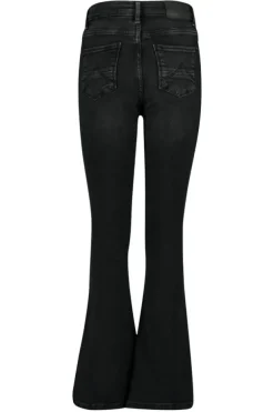 Jeans Emily flare Jr Flared jeans met knoop- en ritssluiting