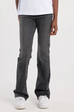 Jeans Emily flare Jr Flared jeans met knoop- en ritssluiting