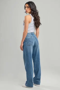 Jeans Irvine High waist jeans met rechte broekspijpen