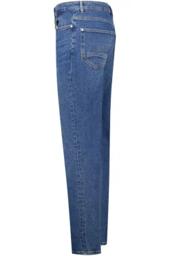 Jeans Neil slim fit jeans met button fly en zwarte wassing