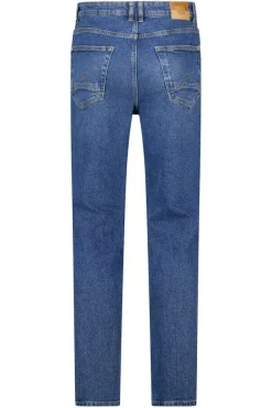 Jeans Neil slim fit jeans met button fly en zwarte wassing
