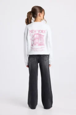 Jeans Olivia JR high waist jeans met wide fit