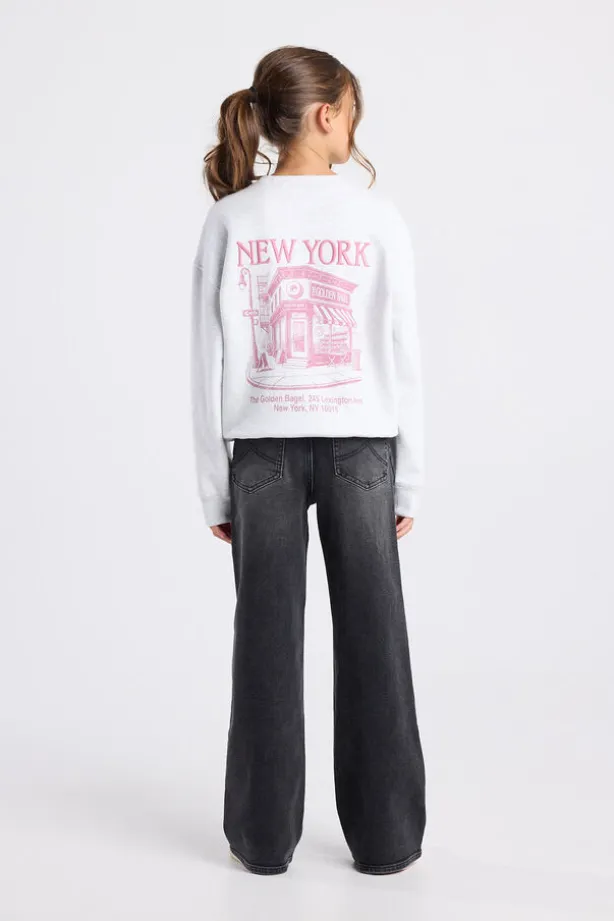 Jeans Olivia JR high waist jeans met wide fit