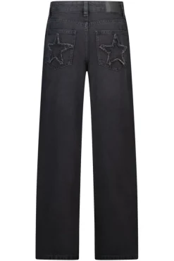 Jeans Phoenix Jr loose fit jeans met ster patches