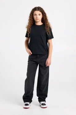 Jeans Phoenix Jr loose fit jeans met ster patches