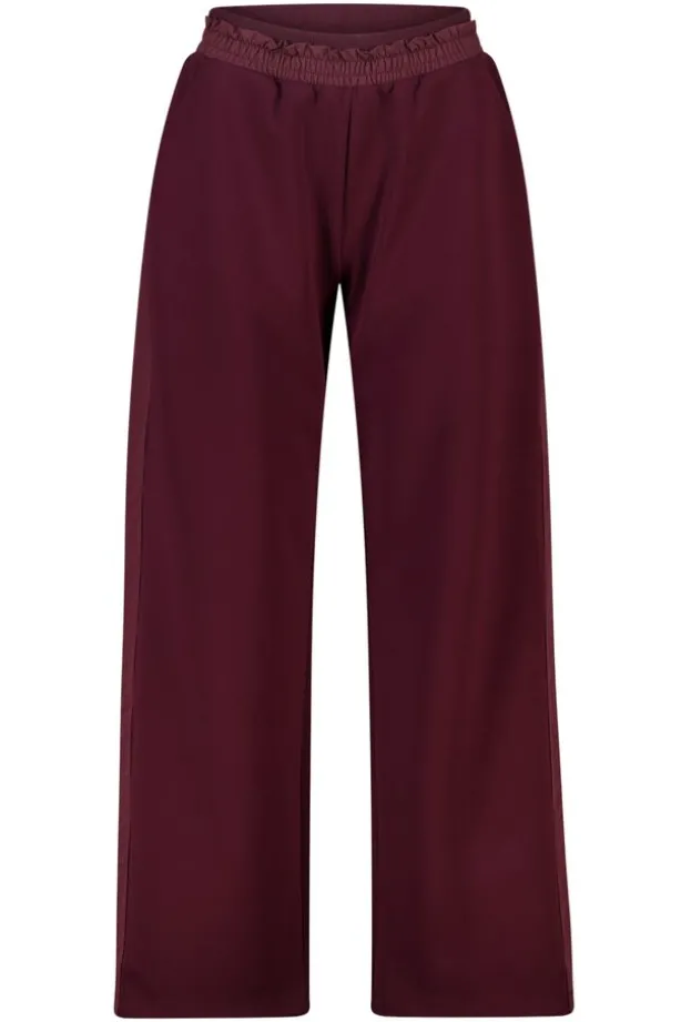 Joggingbroek Camelia joggingbroek met geweven details en elastische tailleband
