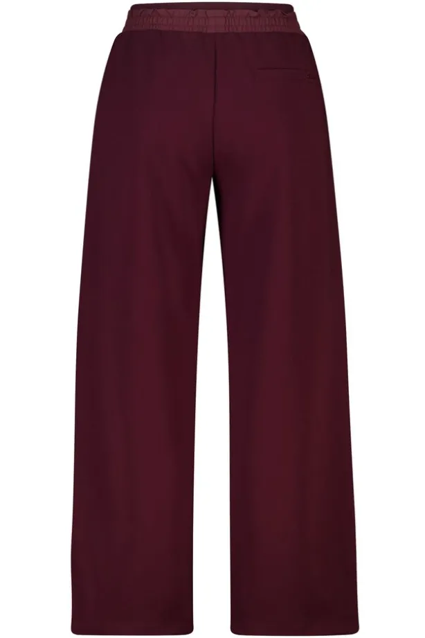Joggingbroek Camelia joggingbroek met geweven details en elastische tailleband