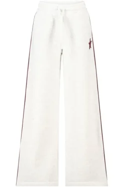 Joggingbroek Cassia Jr wide leg joggingbroek met bordeaux piping