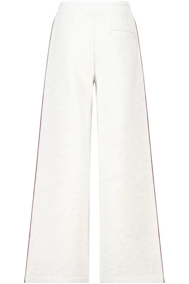 Joggingbroek Cassia Jr wide leg joggingbroek met bordeaux piping