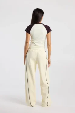 Joggingbroek Cath loose fit joggingbroek met piping