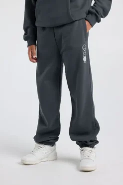 Joggingbroek Clyde Jr relaxed fit joggingbroek met Smileyworld™ side print