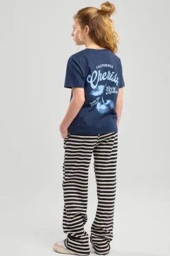 Joggingbroek Coco JR Gestreepte jogger met elastiek