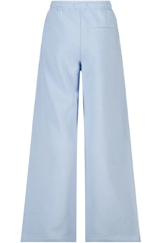 Joggingbroek Cristy Jr wide leg joggingbroek met zijstreep en embroidery
