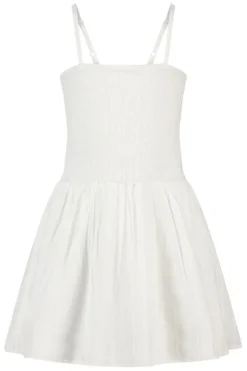 Jurk Dorian Jr lichte linnen jurk met smock top