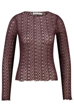 Longsleeve Lillo kanten longsleeve met lettuce hem
