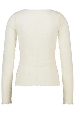 Longsleeve Lillo kanten longsleeve met lettuce hem