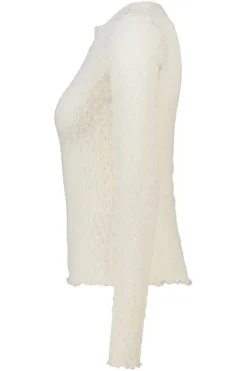 Longsleeve Lillo kanten longsleeve met lettuce hem