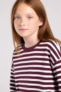 Longsleeve Lilly Jr gestreepte longsleeve van stevige interlock