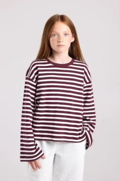 Longsleeve Lilly Jr gestreepte longsleeve van stevige interlock