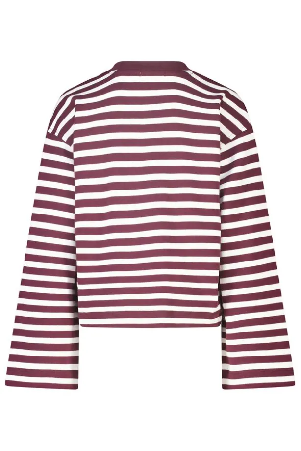 Longsleeve Lilly Jr gestreepte longsleeve van stevige interlock