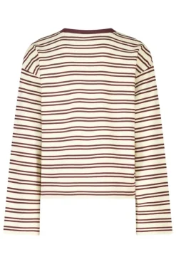 Longsleeve Lilly Jr gestreepte longsleeve van stevige interlock
