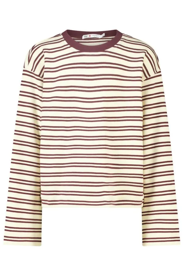 Longsleeve Lilly Jr gestreepte longsleeve van stevige interlock
