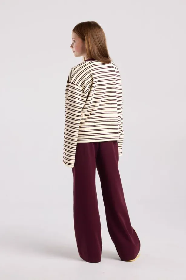 Longsleeve Lilly Jr gestreepte longsleeve van stevige interlock