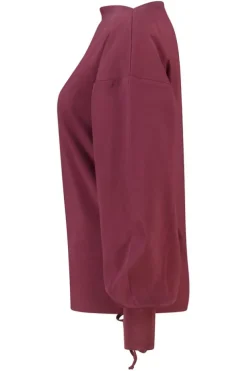 Longsleeve Linda loose fit long sleeve met rimpeldetails