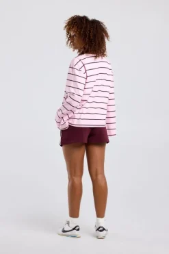 Longsleeve Liv gestreepte longsleeve met wijde mouwen en frontprint