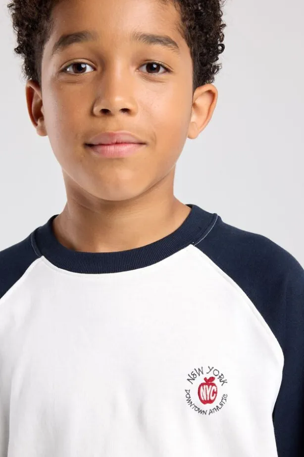 longsleeve t-shirt Lewis Jr longsleeve t-shirt met colorblock design