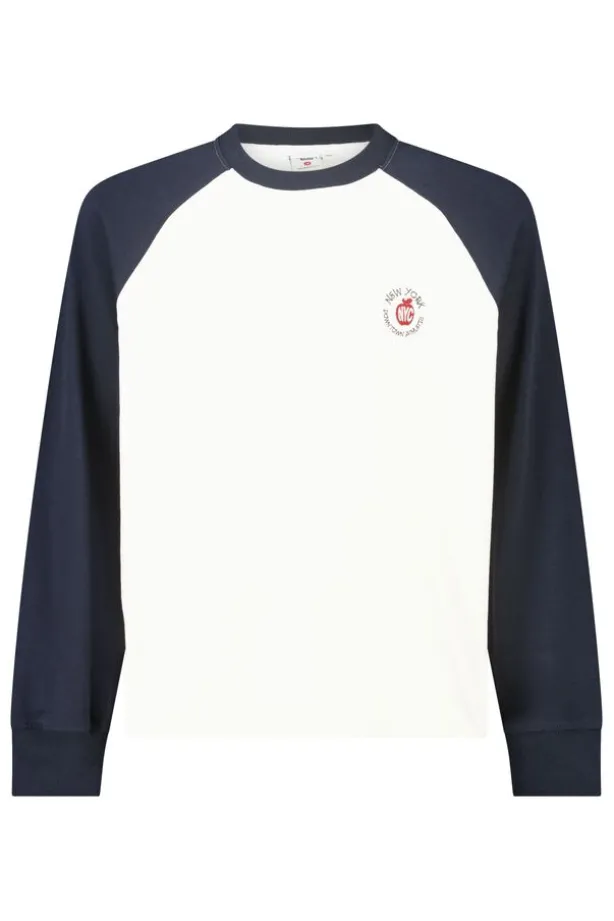 longsleeve t-shirt Lewis Jr longsleeve t-shirt met colorblock design