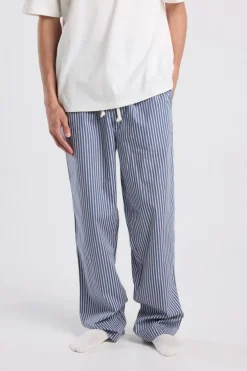 Lounge pants Lio gestreepte lounge pants met elastische tailleband
