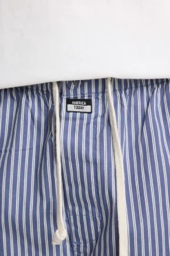 Lounge pants Lio gestreepte lounge pants met elastische tailleband