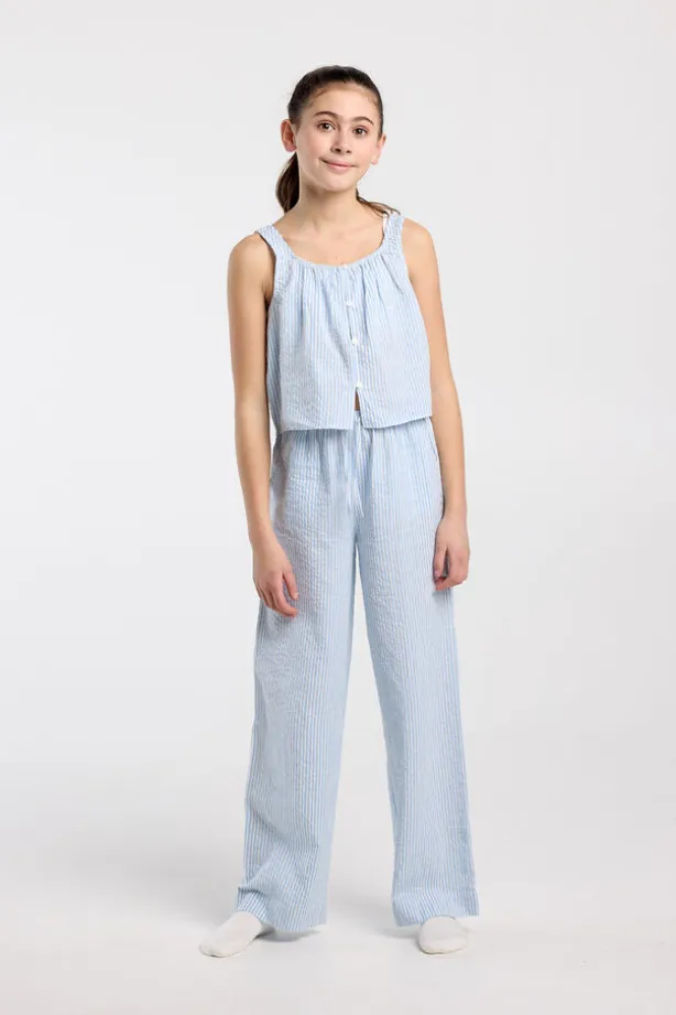 Lounge pants Melly Jr lounge pants met elastische tailleband en lange fit