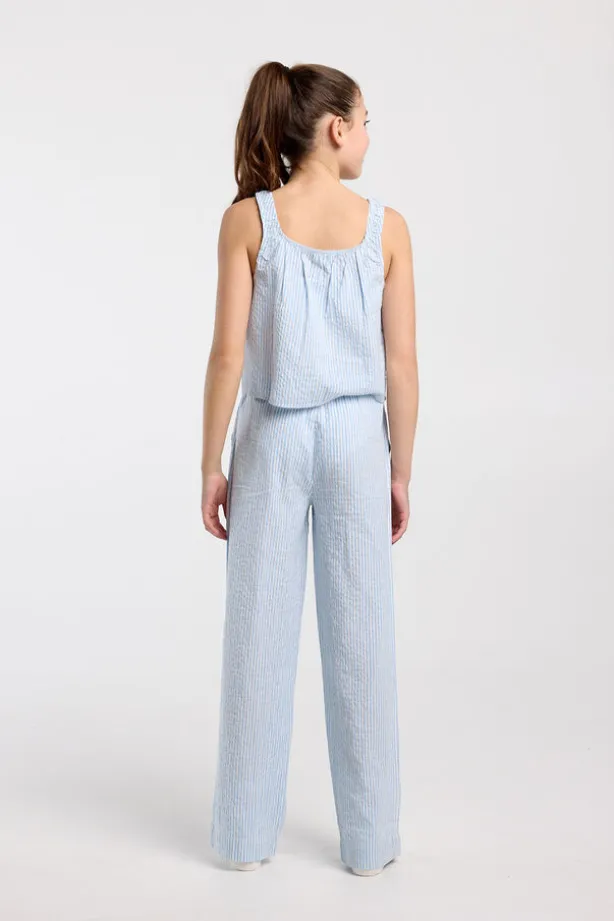 Lounge pants Melly Jr lounge pants met elastische tailleband en lange fit