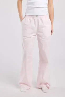Lounge pants Mya gestreepte lounge pants met elastische tailleband