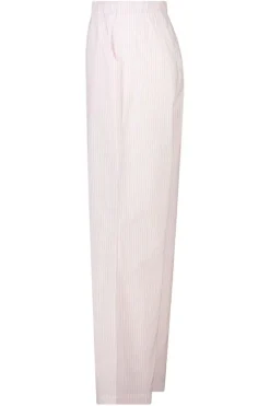 Lounge pants Mya gestreepte lounge pants met elastische tailleband