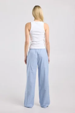 Lounge pants Mya gestreepte lounge pants met elastische tailleband